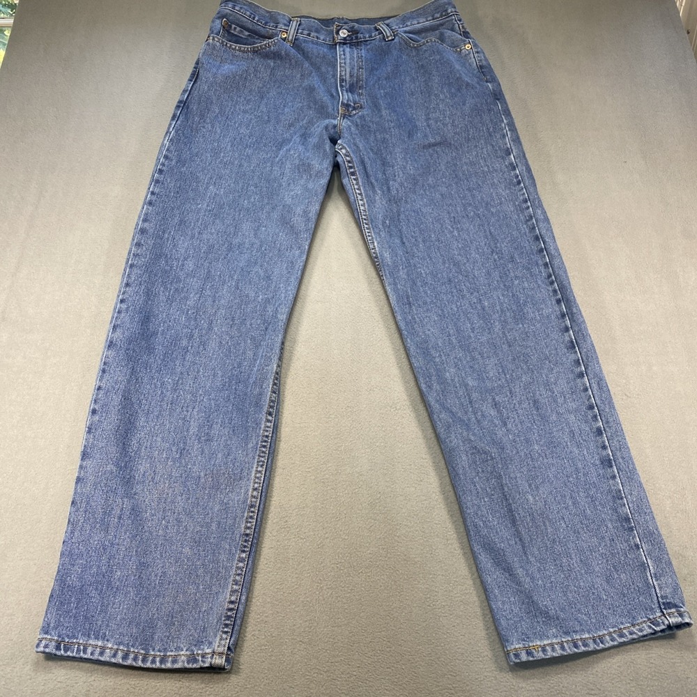 levi's 550 MED Wash Mens 35x32 Relaxed Fit